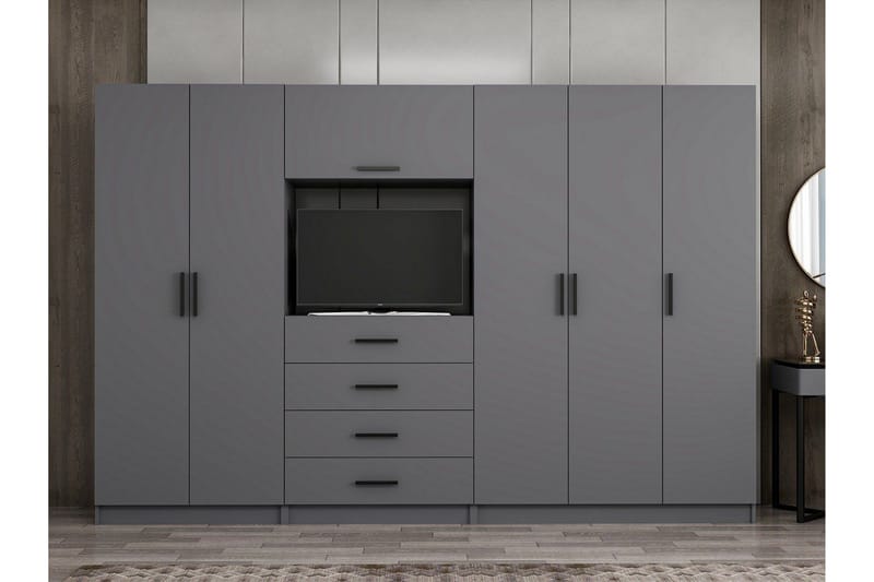 Fruitland Garderob 225 cm, Antracit