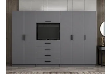 Fruitland Garderob 225 cm - Antracit - Förvaring - Garderober & garderobssystem