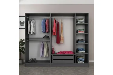 Fruitland Garderob 225 cm - Antracit - Förvaring - Garderober & garderobssystem