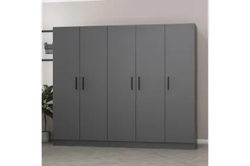Fruitland Garderob 225 cm - Antracit - Förvaring - Garderober & garderobssystem