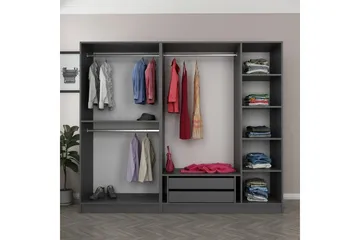 Fruitland Garderob 225 cm - Antracit - Förvaring - Garderober & garderobssystem