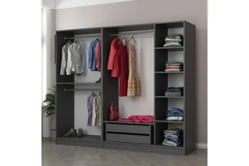 Fruitland Garderob 225 cm - Antracit - Förvaring - Garderober & garderobssystem