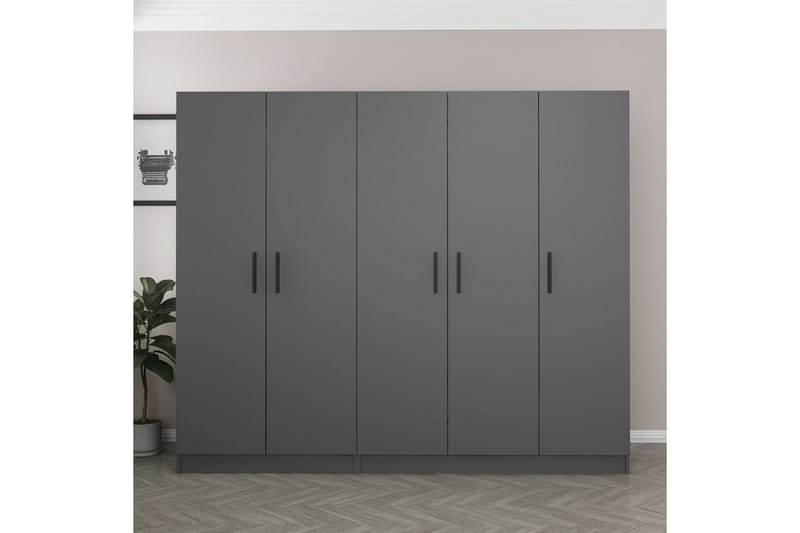 Fruitland Garderob 225 cm - Antracit - Förvaring - Garderober & garderobssystem