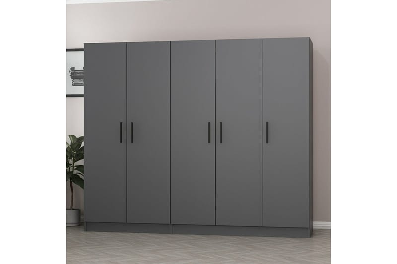 Fruitland Garderob 225 cm - Antracit - Förvaring - Garderober & garderobssystem