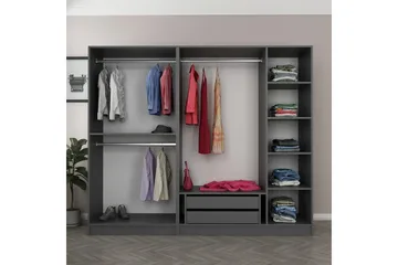 Fruitland Garderob 225 cm - Antracit - Förvaring - Garderober & garderobssystem