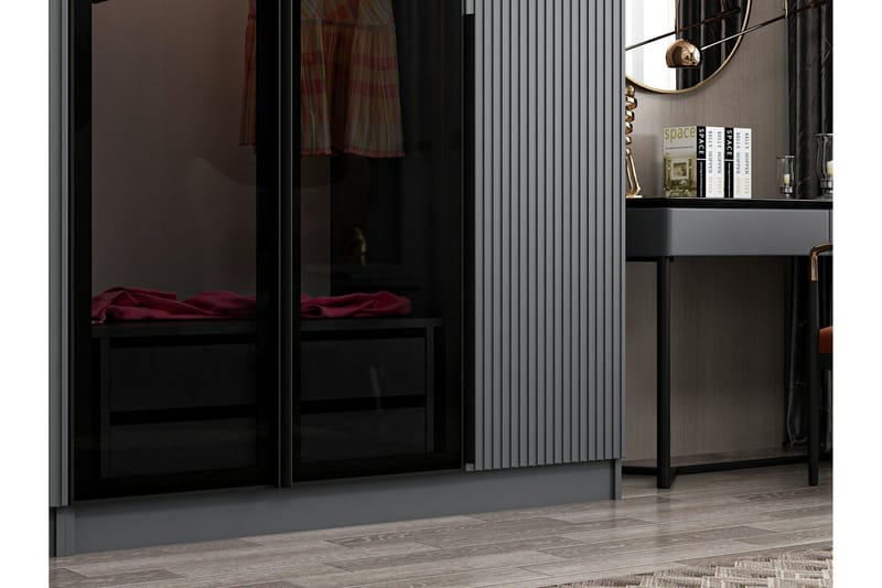 Fruitland Garderob 225 cm - Antracit - Förvaring - Garderober & garderobssystem