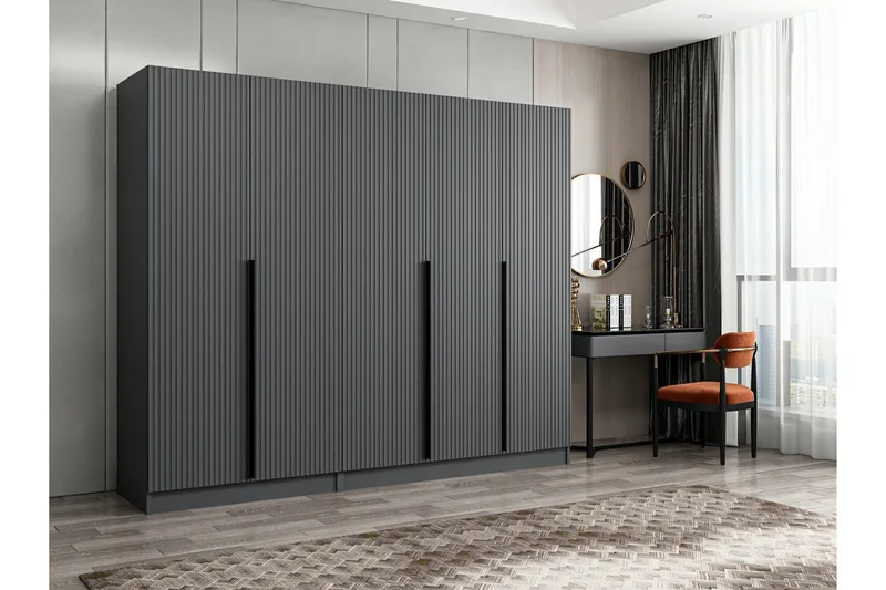 Fruitland Garderob 225 cm, Antracit