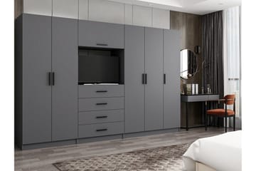 Fruitland Garderob 225 cm - Antracit - Förvaring - Garderober & garderobssystem