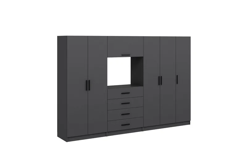 Fruitland Garderob 225 cm - Antracit - Förvaring - Garderober & garderobssystem