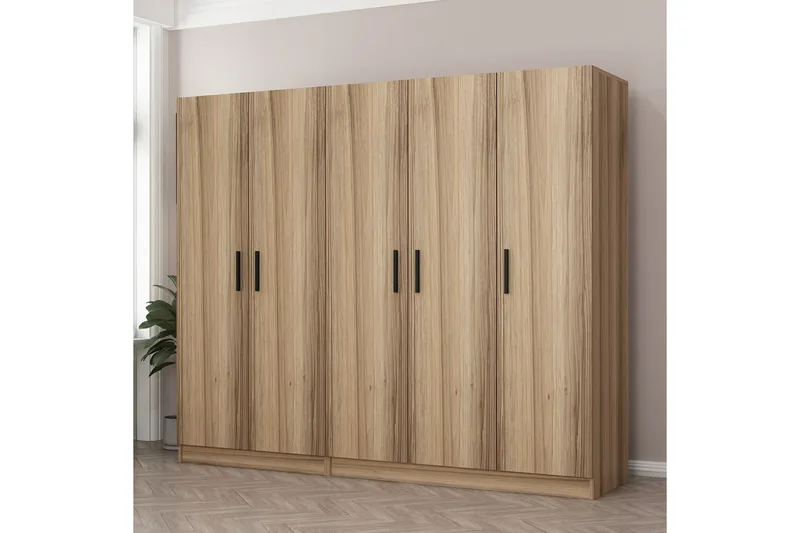 Fruitland Garderob 225 cm, Brun