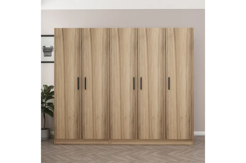 Fruitland Garderob 225 cm - Brun - Förvaring - Garderober & garderobssystem