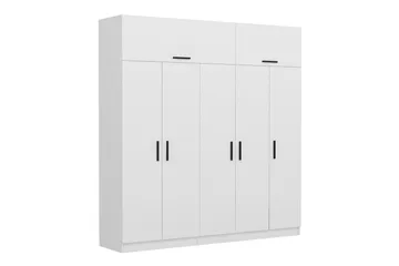 Fruitland Garderob 225 cm - Vit - Förvaring - Garderober & garderobssystem