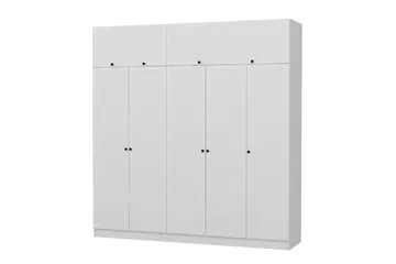 Fruitland Garderob 225 cm - Vit - Förvaring - Garderober & garderobssystem