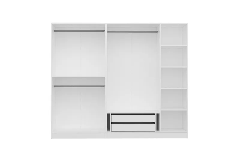 Fruitland Garderob 225 cm - Vit - Förvaring - Garderober & garderobssystem