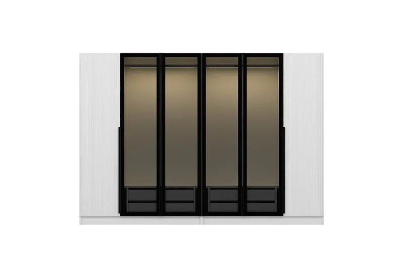 Fruitland Garderob 225 cm - Vit - Förvaring - Garderober & garderobssystem