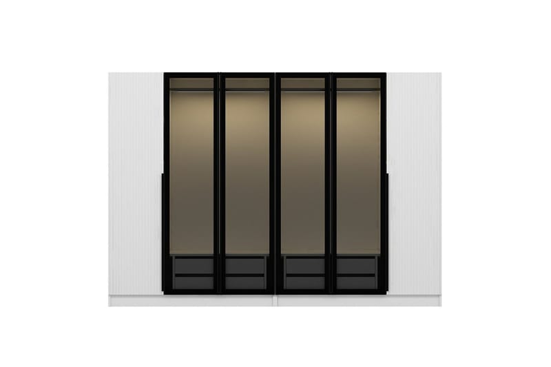 Fruitland Garderob 225 cm - Vit - Förvaring - Garderober & garderobssystem