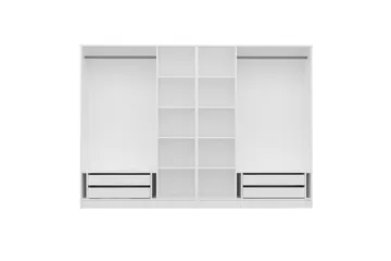 Fruitland Garderob 225 cm - Vit - Förvaring - Garderober & garderobssystem