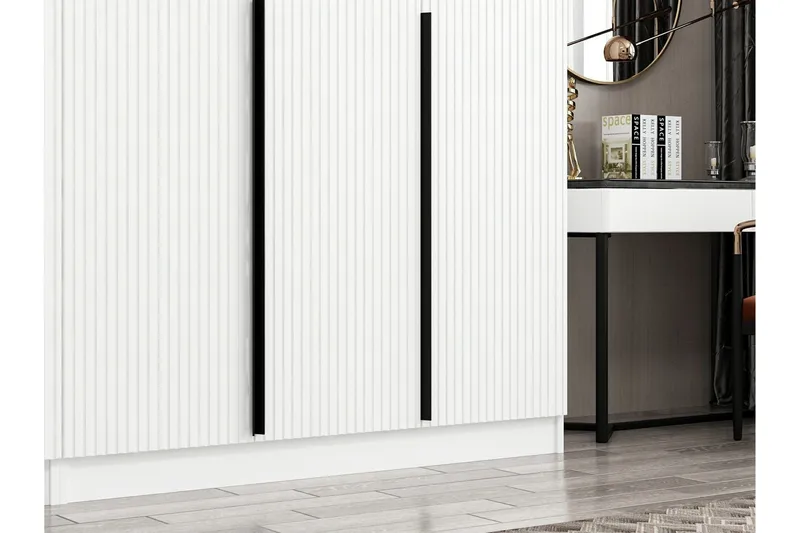 Fruitland Garderob 225 cm - Vit - Förvaring - Garderober & garderobssystem