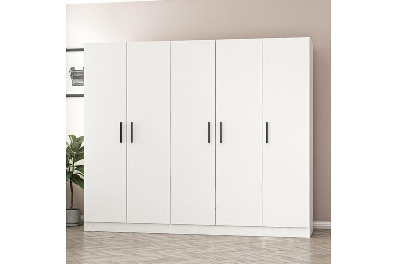Fruitland Garderob 225 cm - Vit - Förvaring - Garderober & garderobssystem