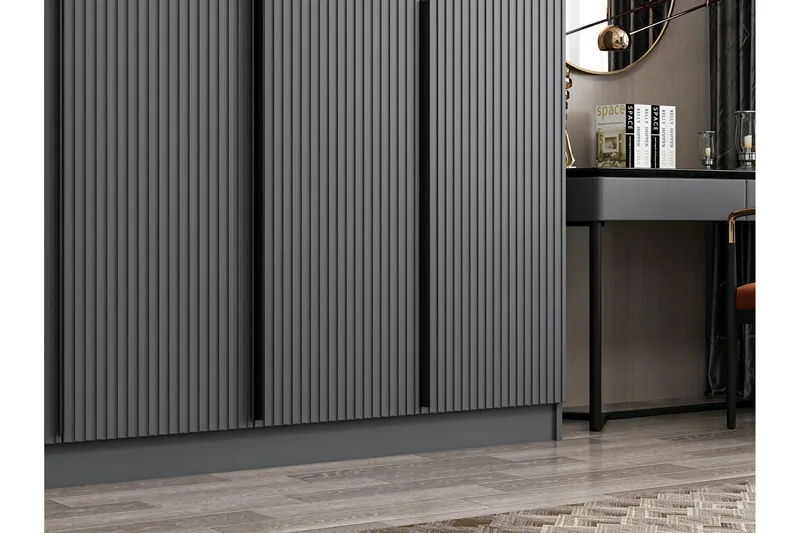 Fruitland Garderob 270 cm - Antracit - Förvaring - Garderober & garderobssystem