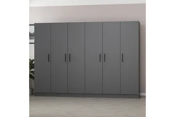 Fruitland Garderob 270 cm - Antracit - Förvaring - Garderober & garderobssystem