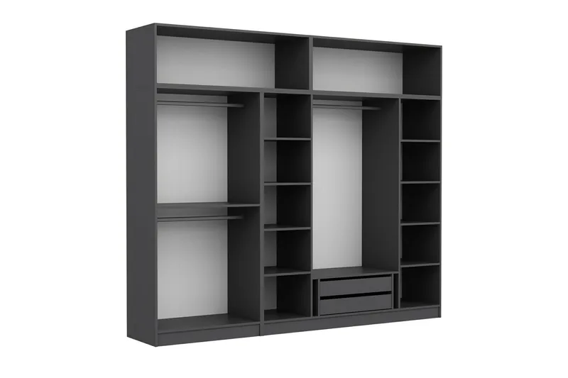 Fruitland Garderob 270 cm - Antracit - Förvaring - Garderober & garderobssystem