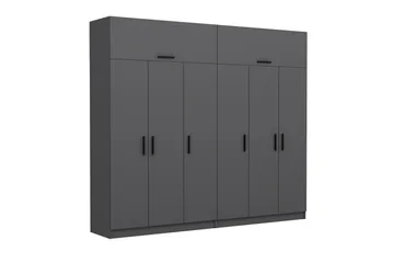 Fruitland Garderob 270 cm - Antracit - Förvaring - Garderober & garderobssystem