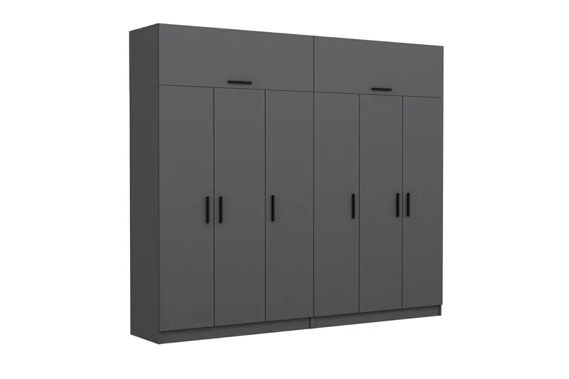 Fruitland Garderob 270 cm - Antracit - Förvaring - Garderober & garderobssystem