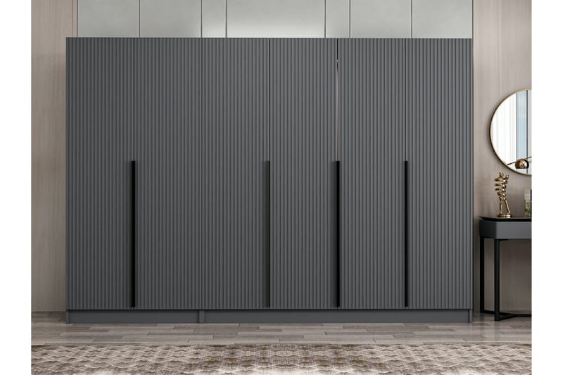 Fruitland Garderob 270 cm - Antracit - Förvaring - Garderober & garderobssystem