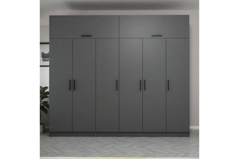 Fruitland Garderob 270 cm, Antracit