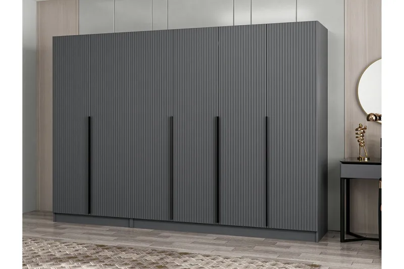 Fruitland Garderob 270 cm - Antracit - Förvaring - Garderober & garderobssystem