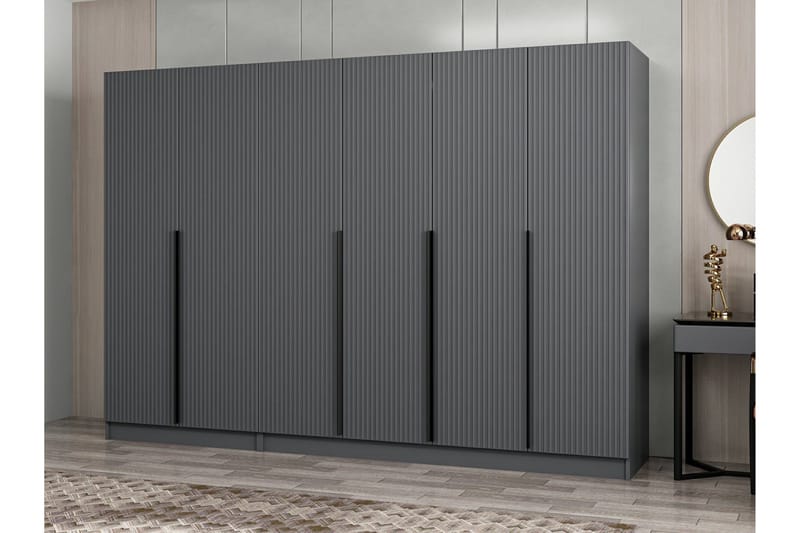 Fruitland Garderob 270 cm - Antracit - Förvaring - Garderober & garderobssystem