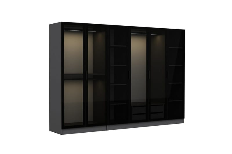 Fruitland Garderob 270 cm - Antracit - Förvaring - Garderober & garderobssystem