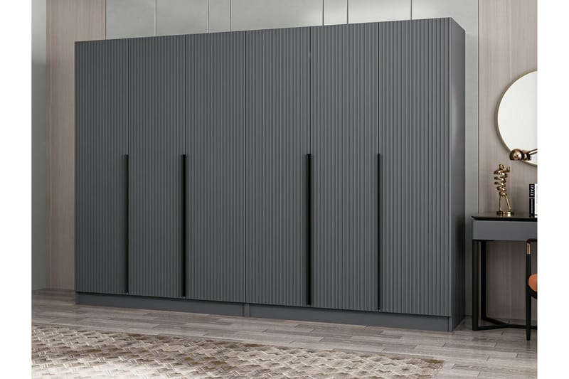 Fruitland Garderob 270 cm - Antracit - Förvaring - Garderober & garderobssystem