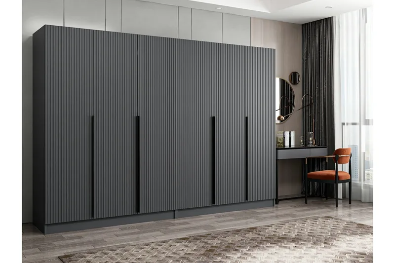 Fruitland Garderob 270 cm, Antracit