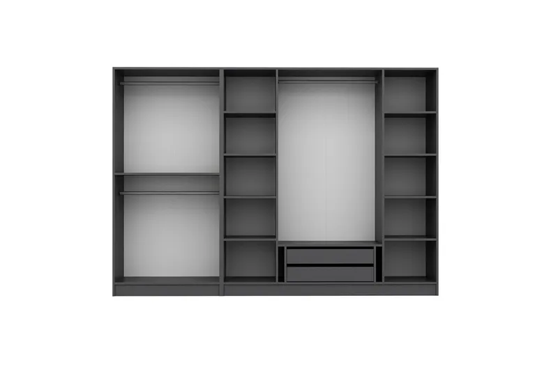 Fruitland Garderob 270 cm - Antracit - Förvaring - Garderober & garderobssystem