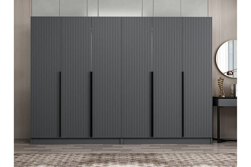 Fruitland Garderob 270 cm - Antracit - Förvaring - Garderober & garderobssystem