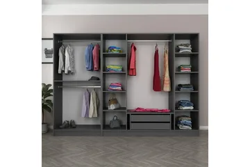 Fruitland Garderob 270 cm - Antracit - Förvaring - Garderober & garderobssystem