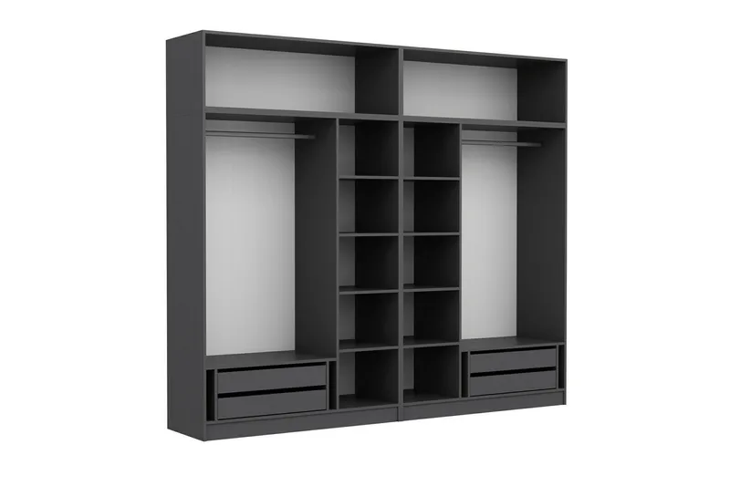 Fruitland Garderob 270 cm - Antracit - Förvaring - Garderober & garderobssystem