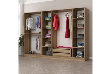 Fruitland Garderob 270 cm - Brun - Förvaring - Garderober & garderobssystem