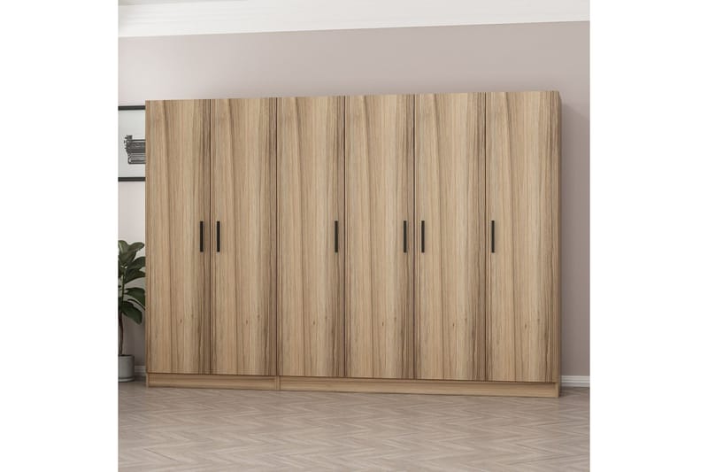 Fruitland Garderob 270 cm - Brun - Förvaring - Garderober & garderobssystem