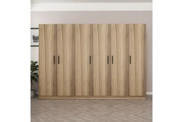 Fruitland Garderob 270 cm - Brun - Förvaring - Garderober & garderobssystem