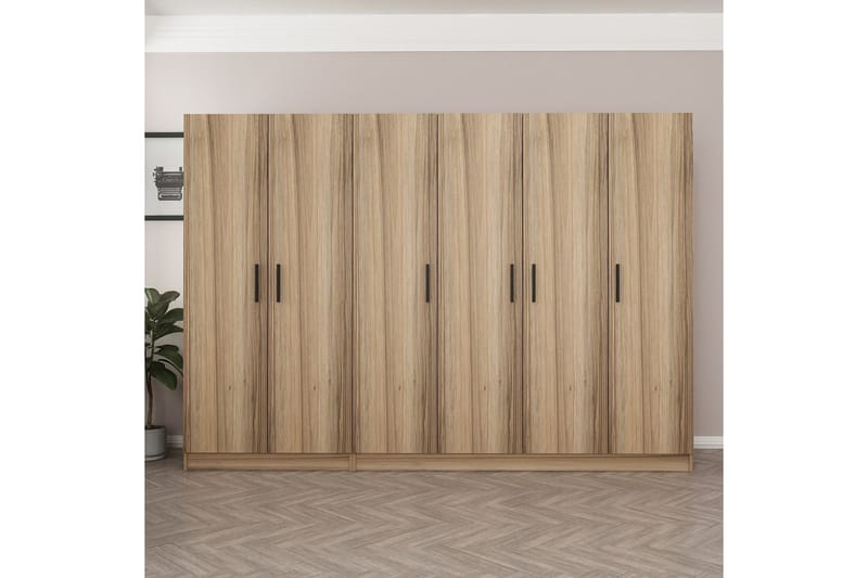 Fruitland Garderob 270 cm - Brun - Förvaring - Garderober & garderobssystem