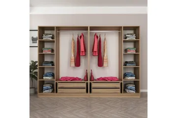 Fruitland Garderob 270 cm - Brun - Förvaring - Garderober & garderobssystem