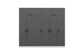 Fruitland Garderob 270 cm - Grå/Vit - Förvaring - Garderober & garderobssystem