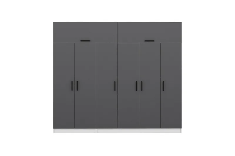 Fruitland Garderob 270 cm - Grå/Vit - Förvaring - Garderober & garderobssystem