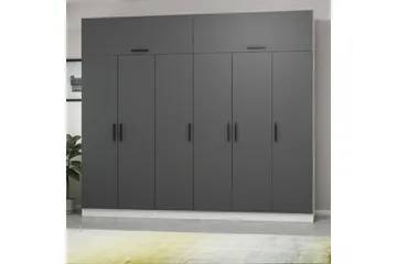 Fruitland Garderob 270 cm - Grå/Vit - Förvaring - Garderober & garderobssystem