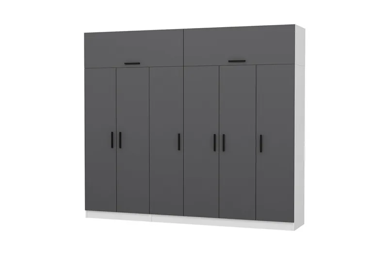 Fruitland Garderob 270 cm - Grå/Vit - Förvaring - Garderober & garderobssystem