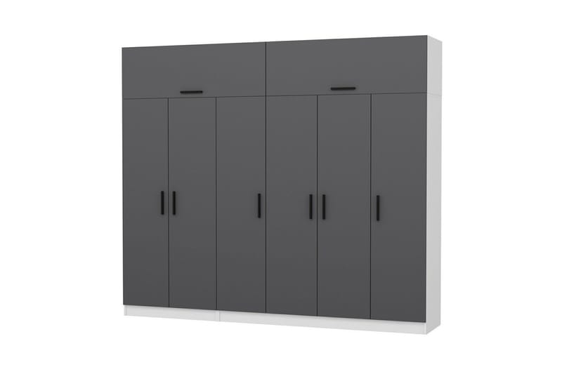 Fruitland Garderob 270 cm - Grå/Vit - Förvaring - Garderober & garderobssystem