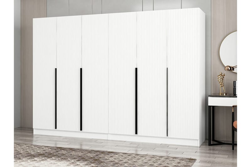 Fruitland Garderob 270 cm - Vit - Förvaring - Garderober & garderobssystem